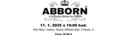 Vstupenky ABBA SHOW Nitra