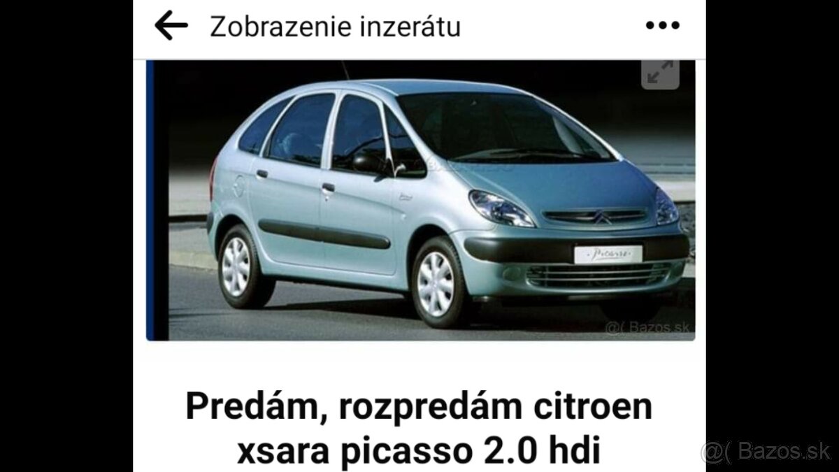 Predam Citroën xara Picasso 2.0 hdi