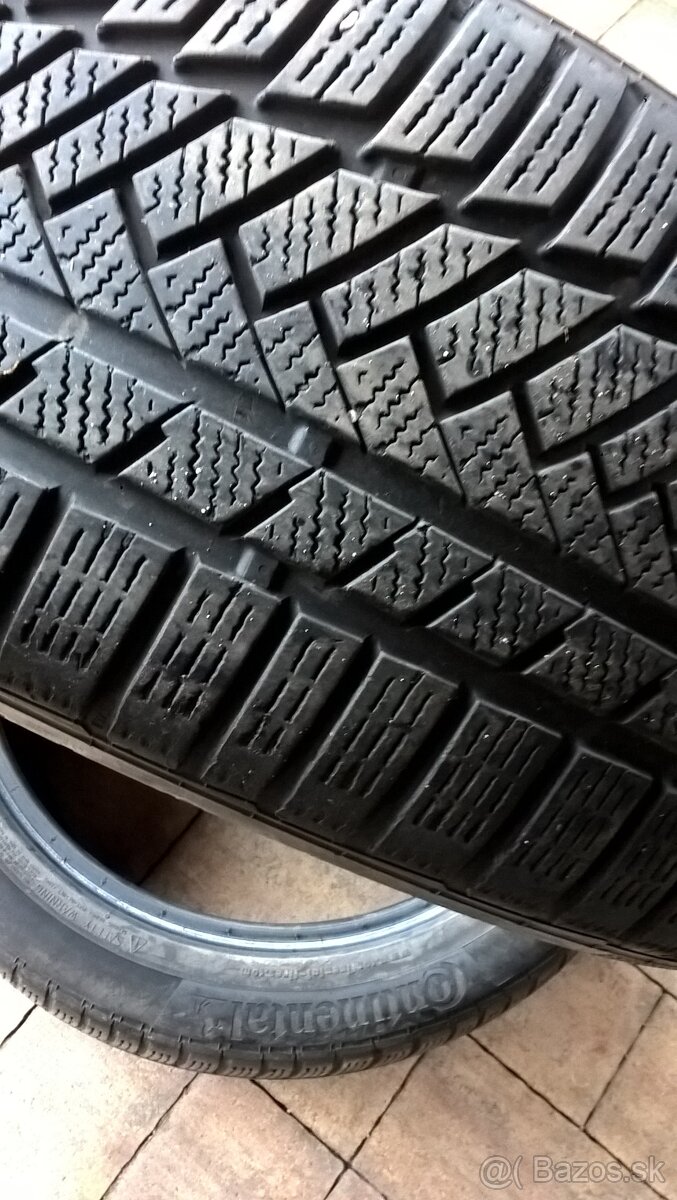 4 ks ZIMNÉ 245/45 R19 102V CONTINENTAL 5 mm 2018 a 8 mm 2023