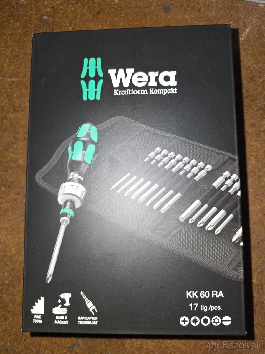 Wera KK 60 RA dielňa račňový skrutkovač 1/4" (6,3 mm)