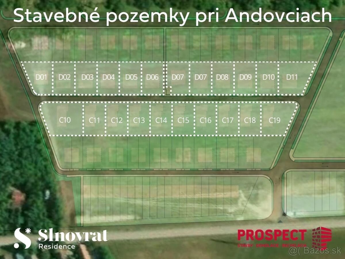 Stavebné pozemky pri Andovciach