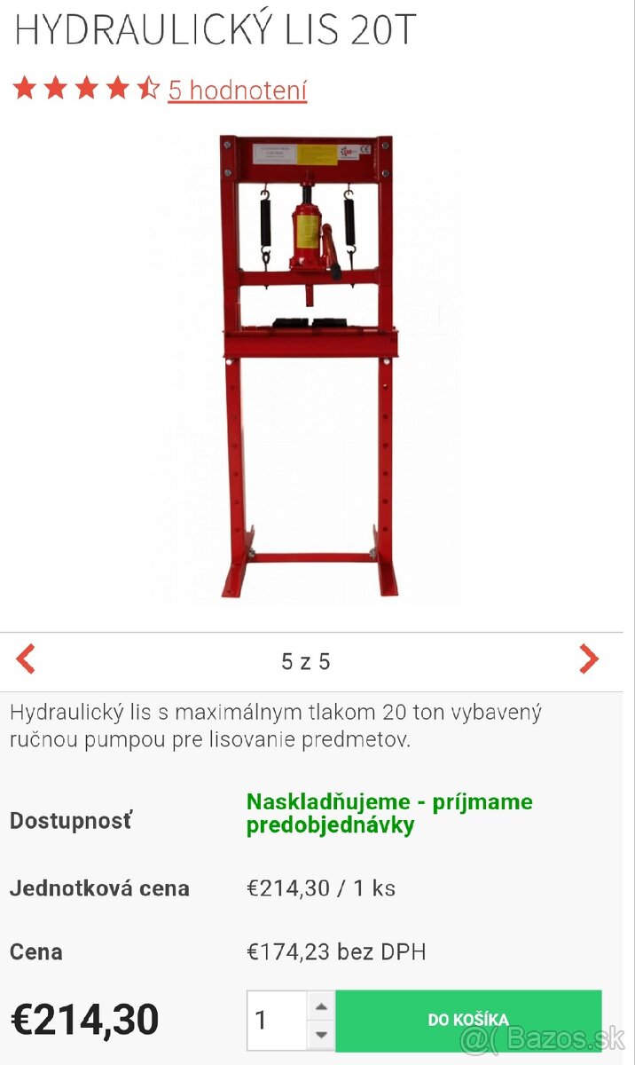 20t hydraulicky lis