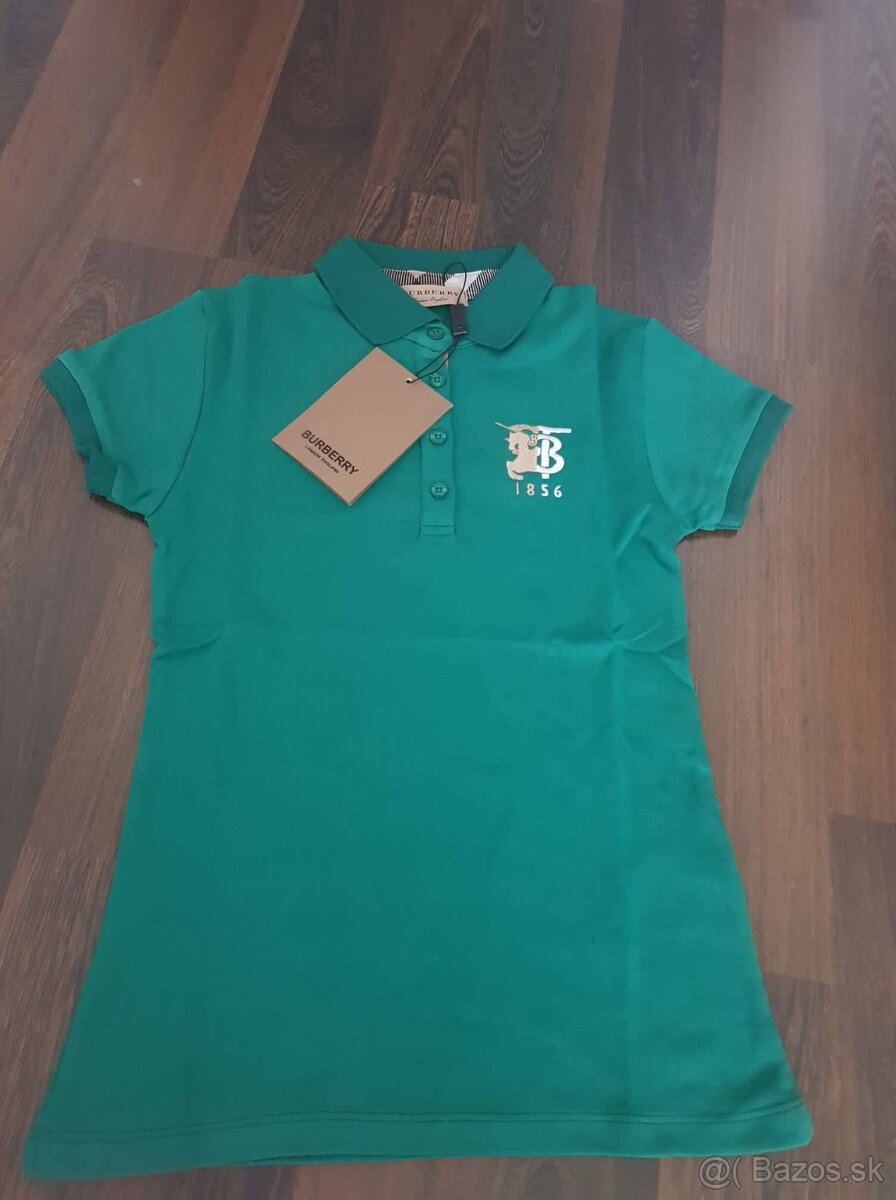 Nové dámske polo tričko Burberry zelené S,M,L,XL