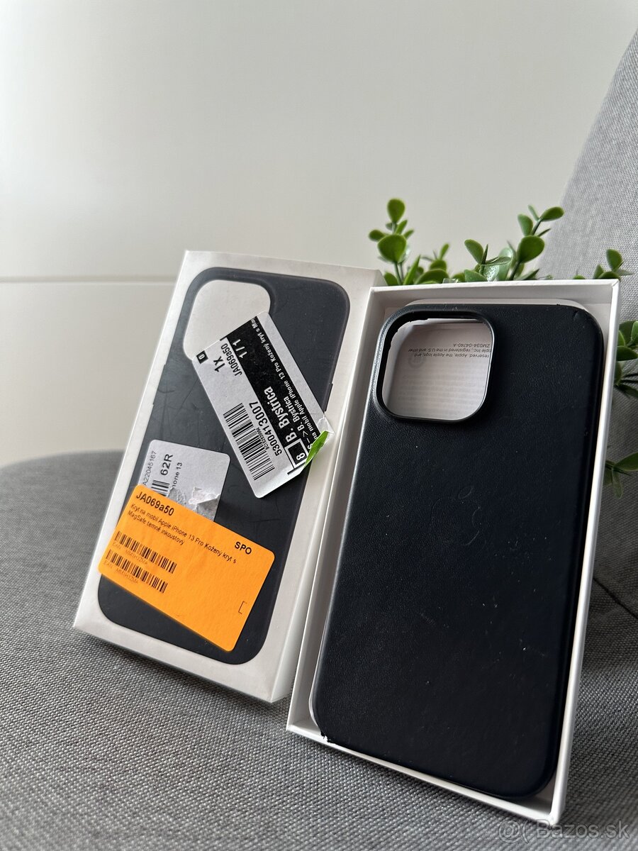 Predám Apple IPhone 13 PRO case Kožený, BLACK, ORIGINÁL