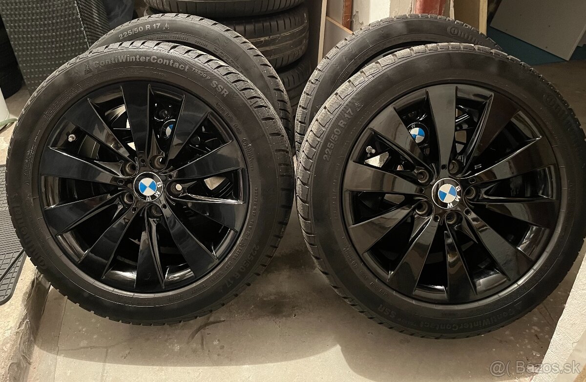 Sada AL diskov original BMW rad 3 F80+zimné pneu 225/50 R17