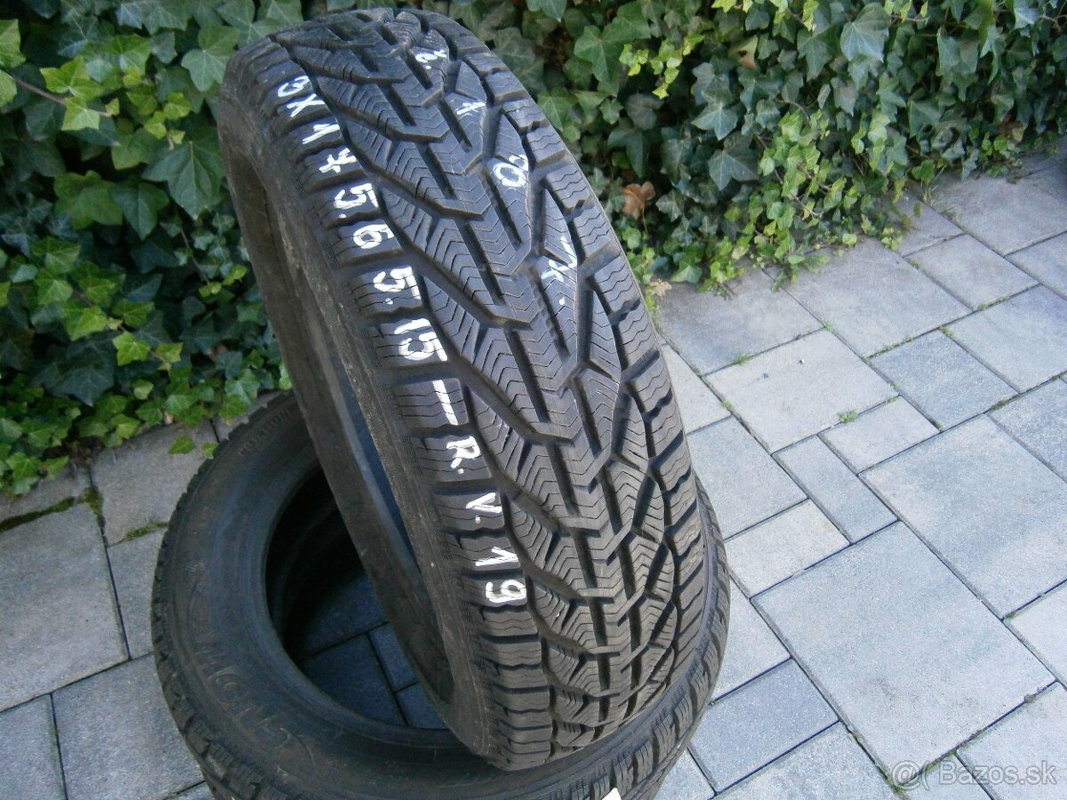 Predám 2x zimné pneu RIKEN 175/65 R15 84T +1ks darujem