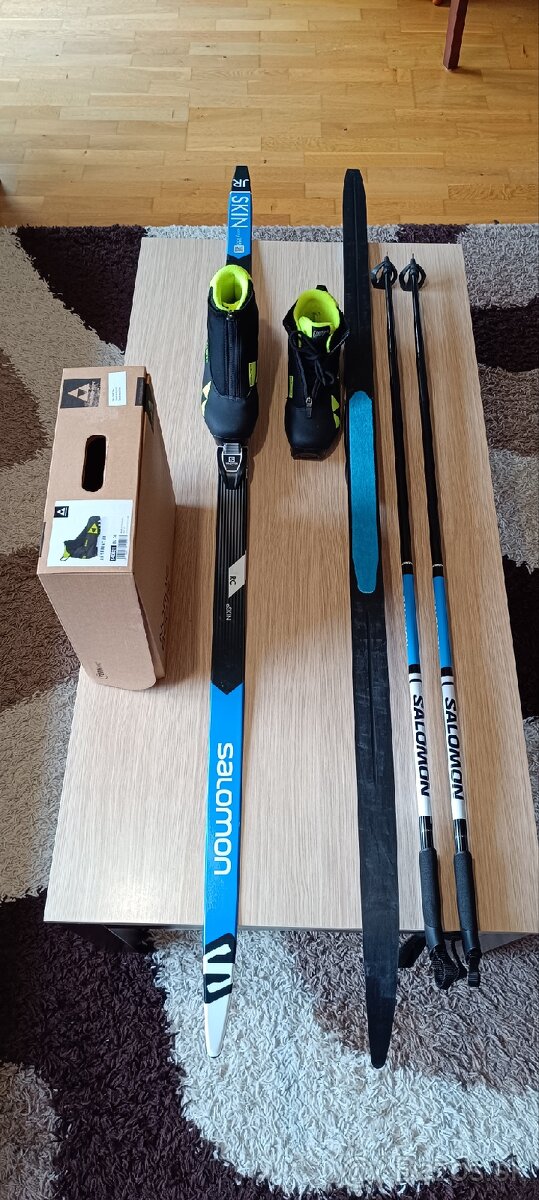 Bežky Salomon XC Ski RC eSkin+viazanie+boty+palice