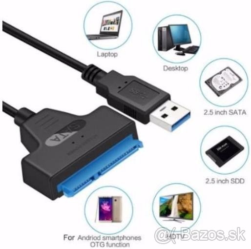 Prevodník káblového adaptéra USB 3.0-SATA