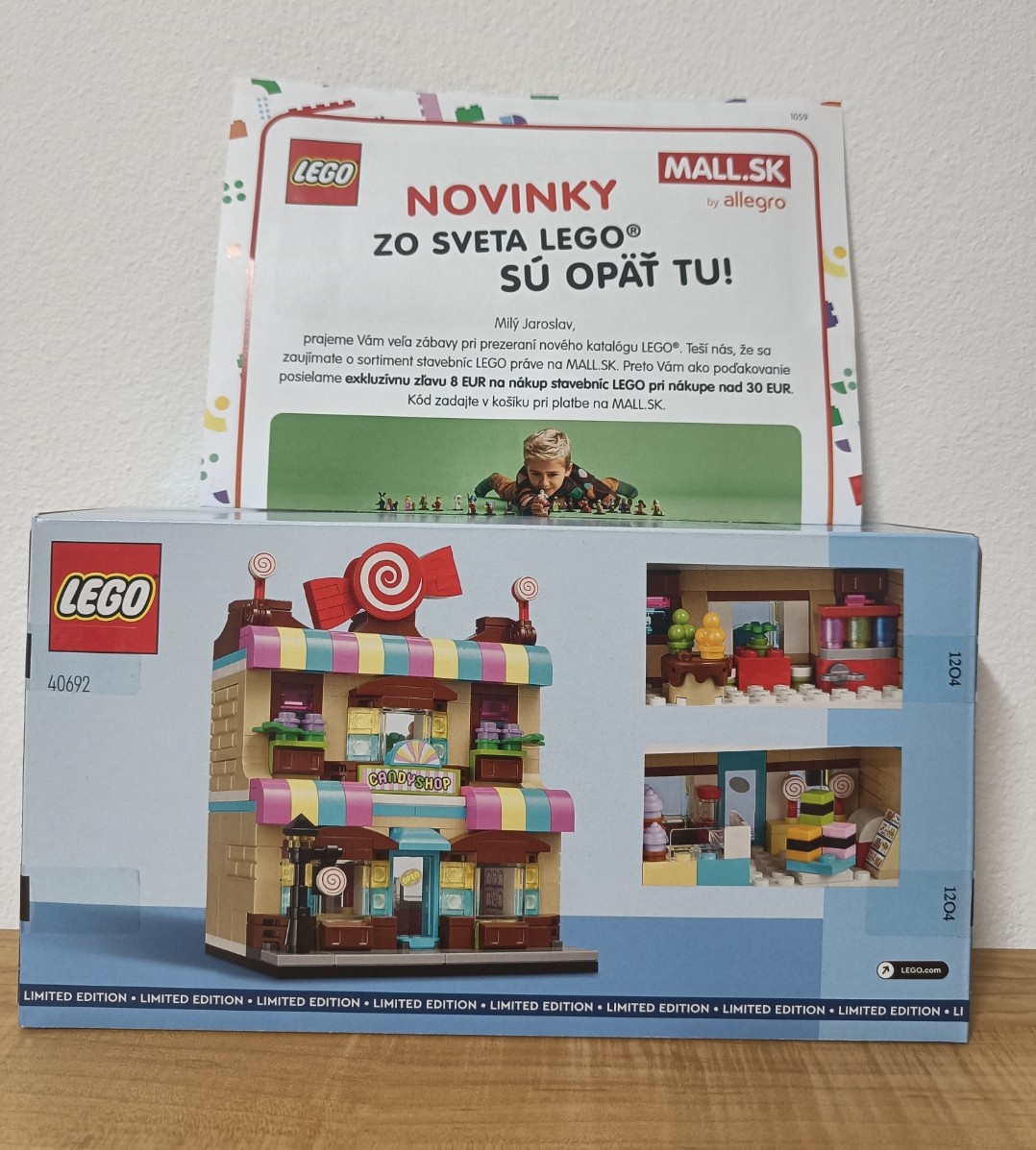 LEGO 40692 + 8€ kupón ZADARMO