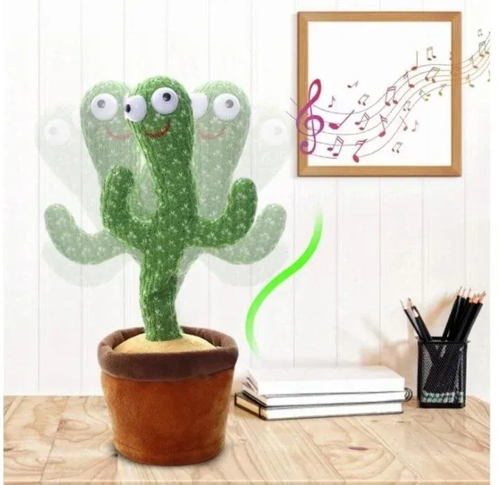 Nový zabalený tancujúci kaktus, tancuje spieva a opakuje slo
