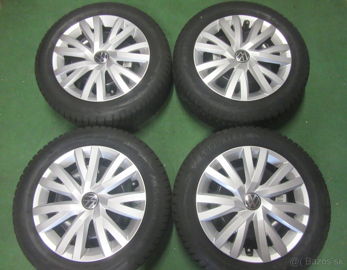 R16 Zimná sada VW GOLF rozteč 5x112 205/55R16 GOODYEAR