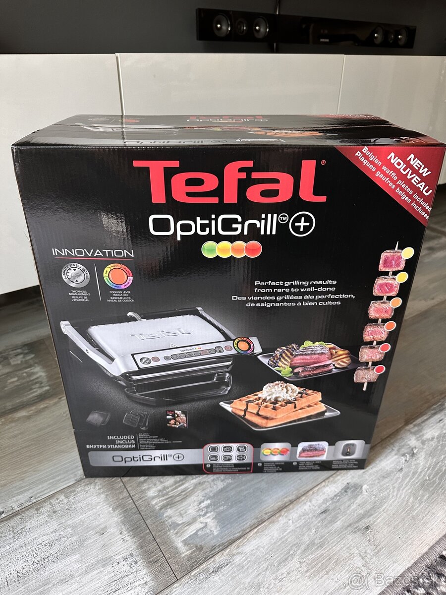 Predám novy elektrický gril Tefal optigril+ GC716D12