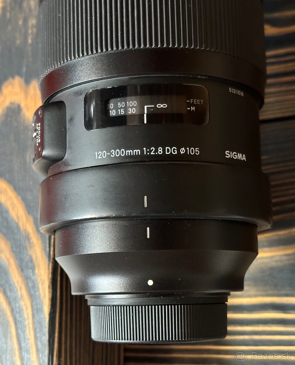 Sigma 120-300mm 1:2.8 DG / 105 na Nikon