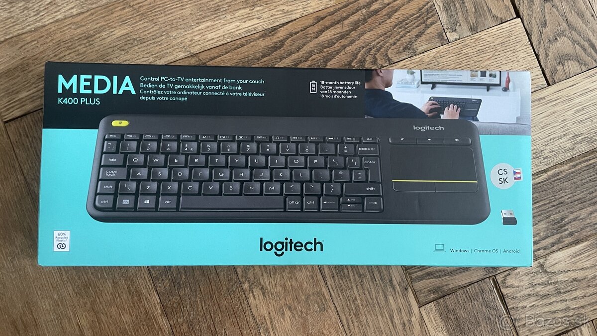 Bezdrôtová klávesnica logitech media K400 plus