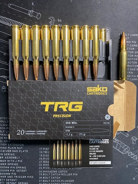 strelivo Sako .308Win. 11,3g OTM TRG Precision Scenar-L