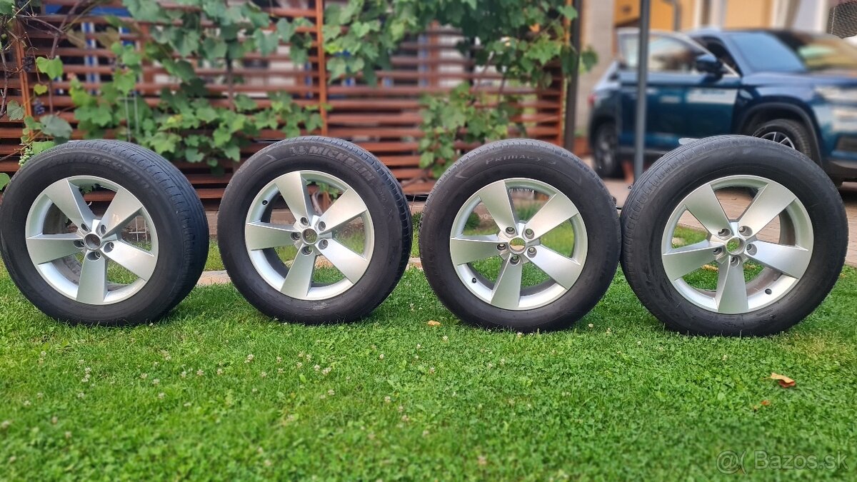 Letné pneu + disky Škoda 5x112 r17