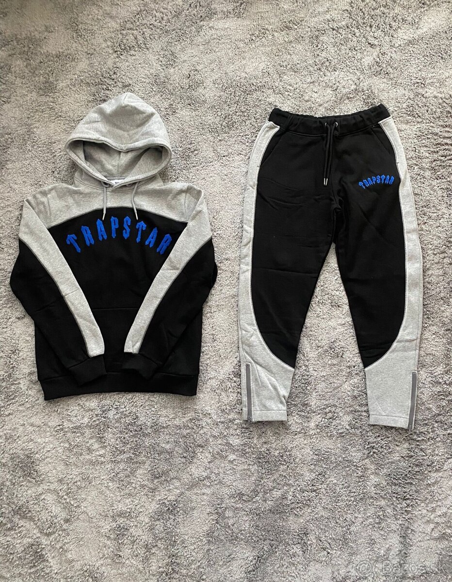 Trapstar Irongate Tracksuit - Black/Blue