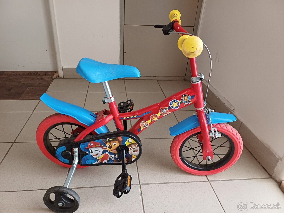 Detský bicykel Tlapková patrola 12