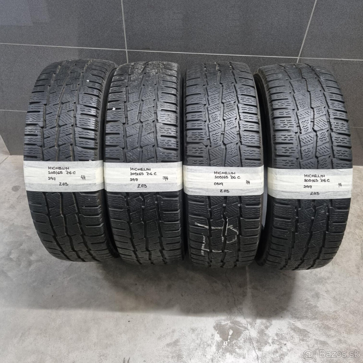 Dodávkové zimné pneu 205/65 R16C MICHELIN DOT2917