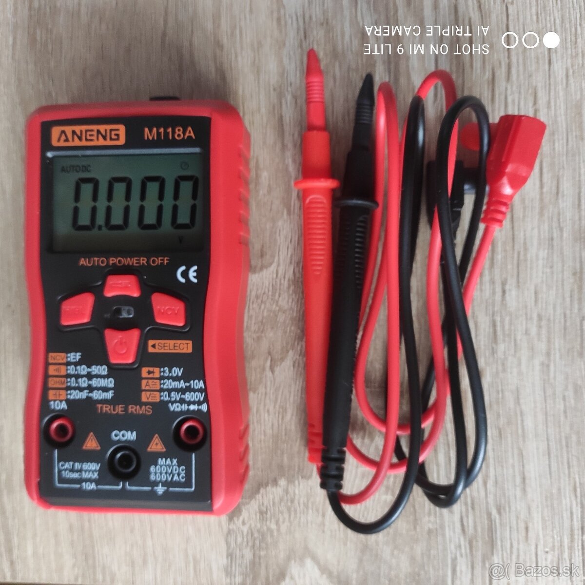 Predám plnoautomatický  digitálny multimeter  ANENG 118A