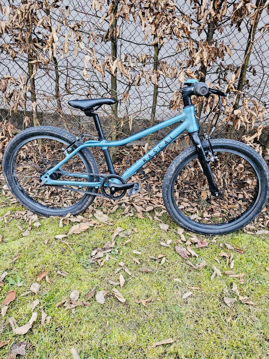 Detský bicykel Rascal aquamarin 20 + zvonček