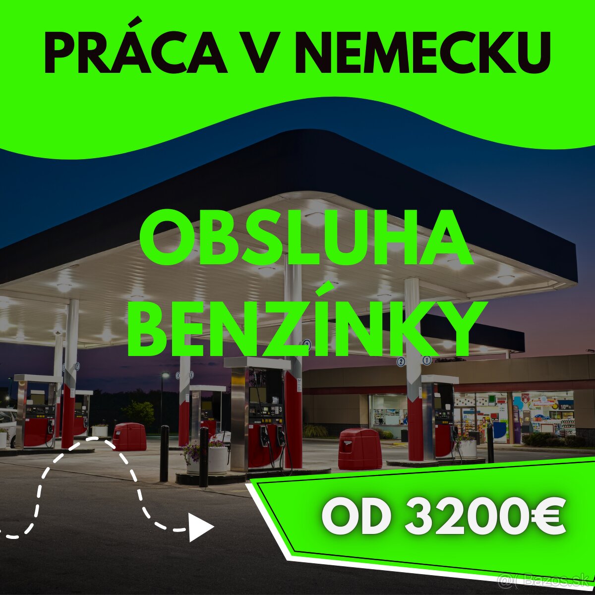 Obsluha čerpacej stanice Nemecko