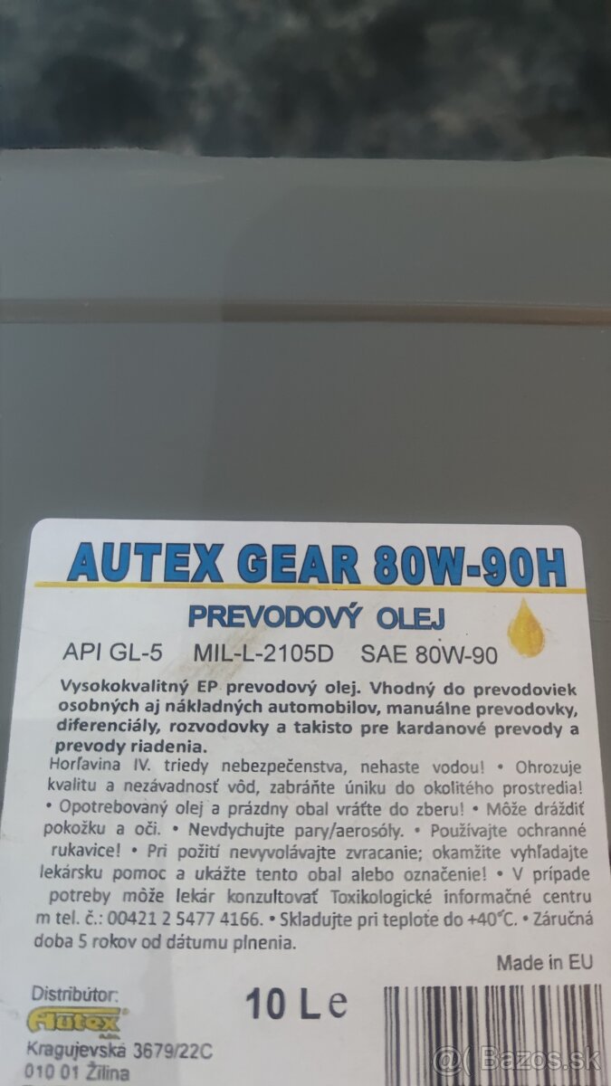 Prevodovy olej 80w-90