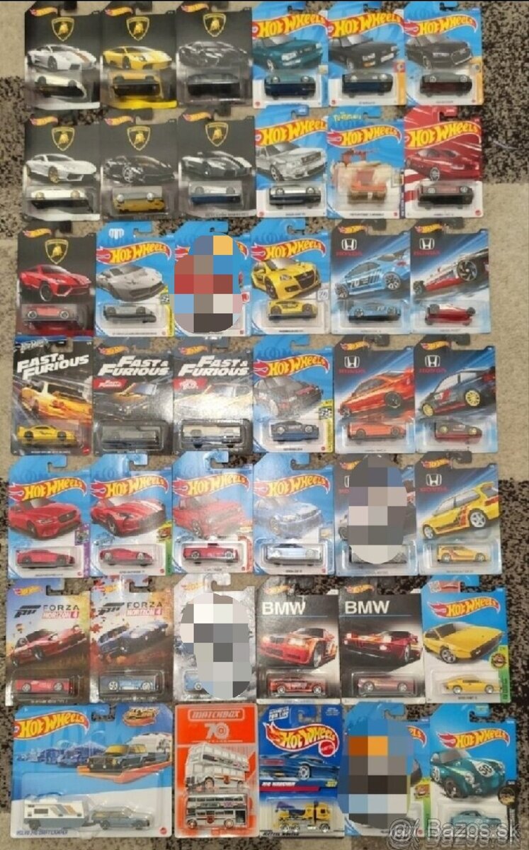 Hot wheels mix long card