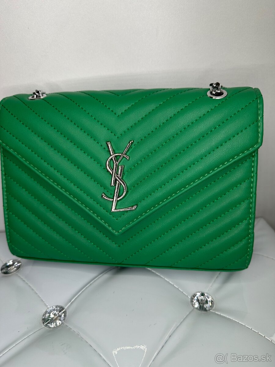 yves saint laurent kabelka zelena