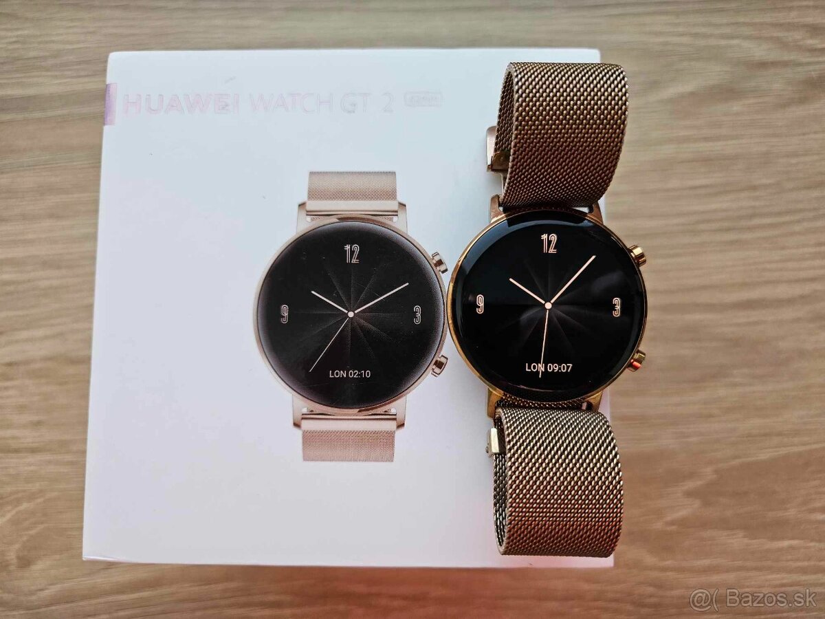 Huawei Watch GT 2 42 mm Rose Gold, tiip, zaruka