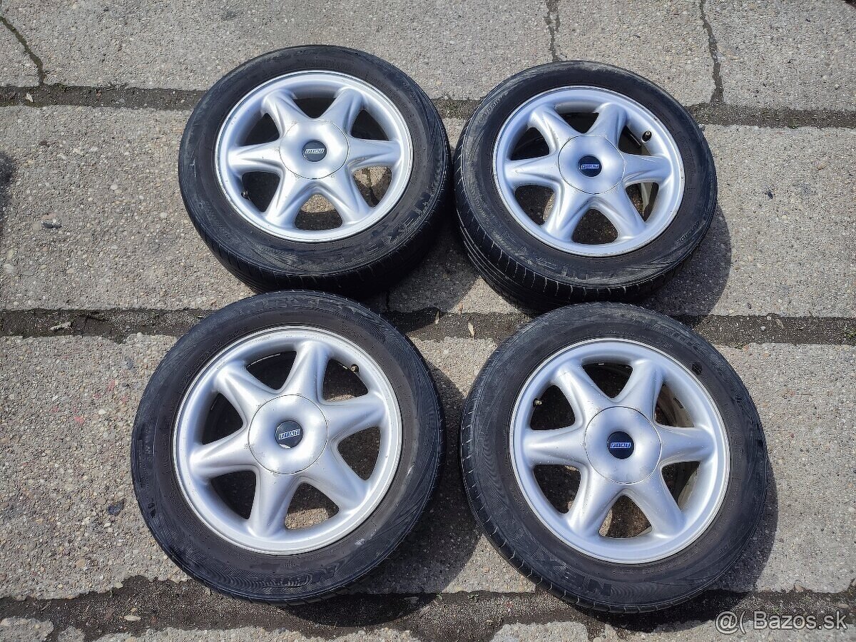 Kolesá 4x98 r15 letné pneu Nexen rok 2017 195/55 r15 cena 80