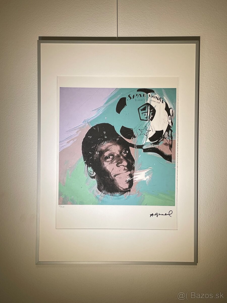 Andy Warhol "Pele" Limitovaná edícia_Číslované_Certifikát