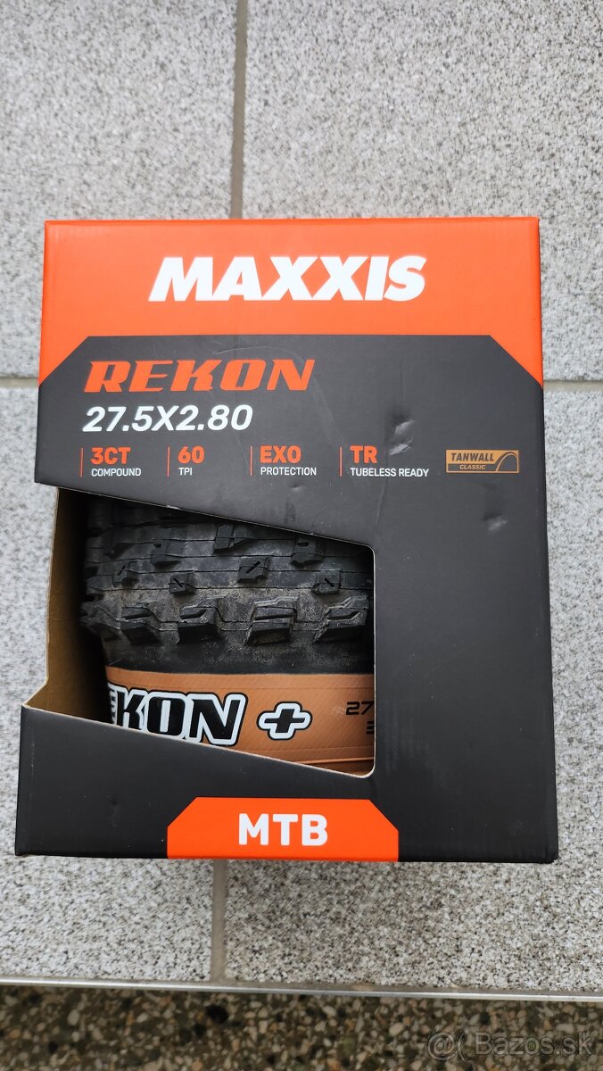 Maxxis Rekon 27.5x2.80" 3CT EXO plášť, TR, kevlar, tanwall