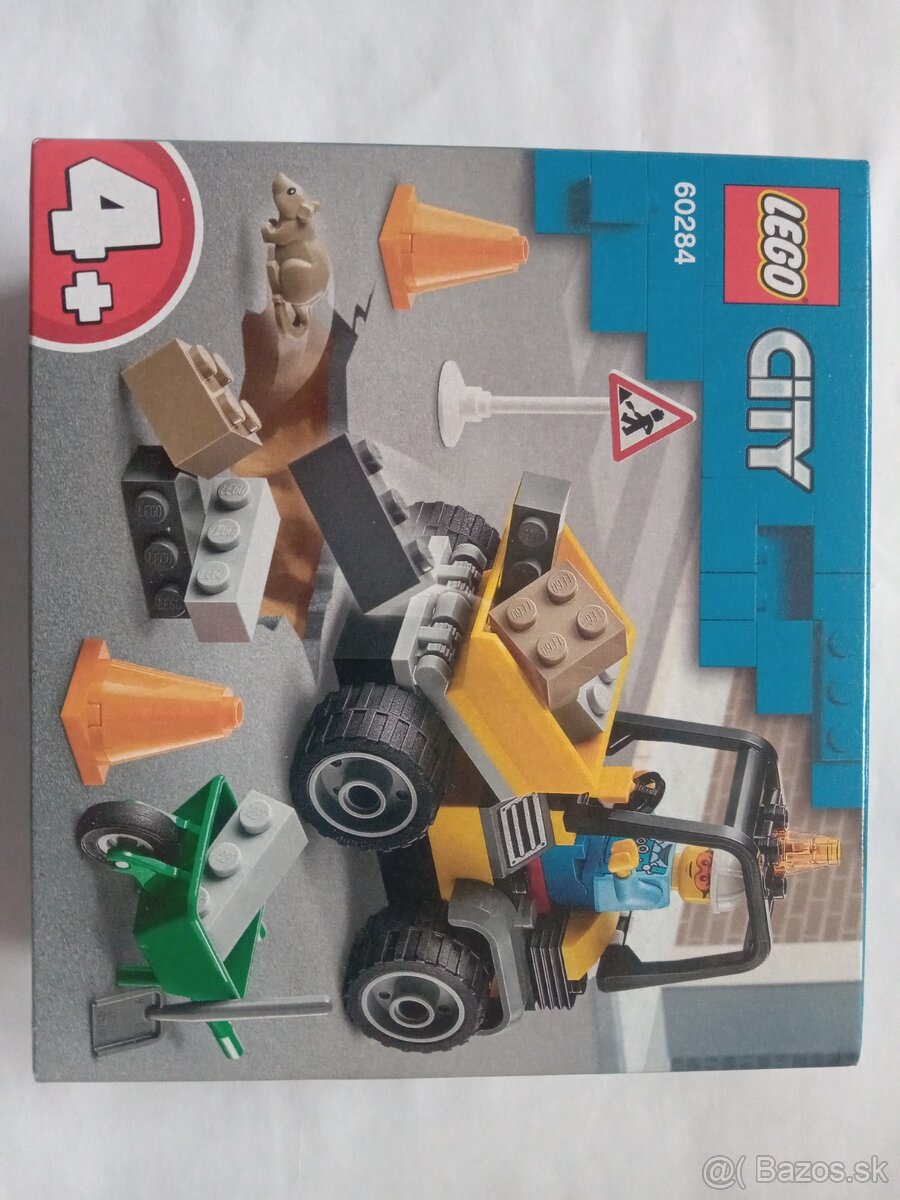 LEGO CITY 60284 NOVÉ - Nákladiak cestárov