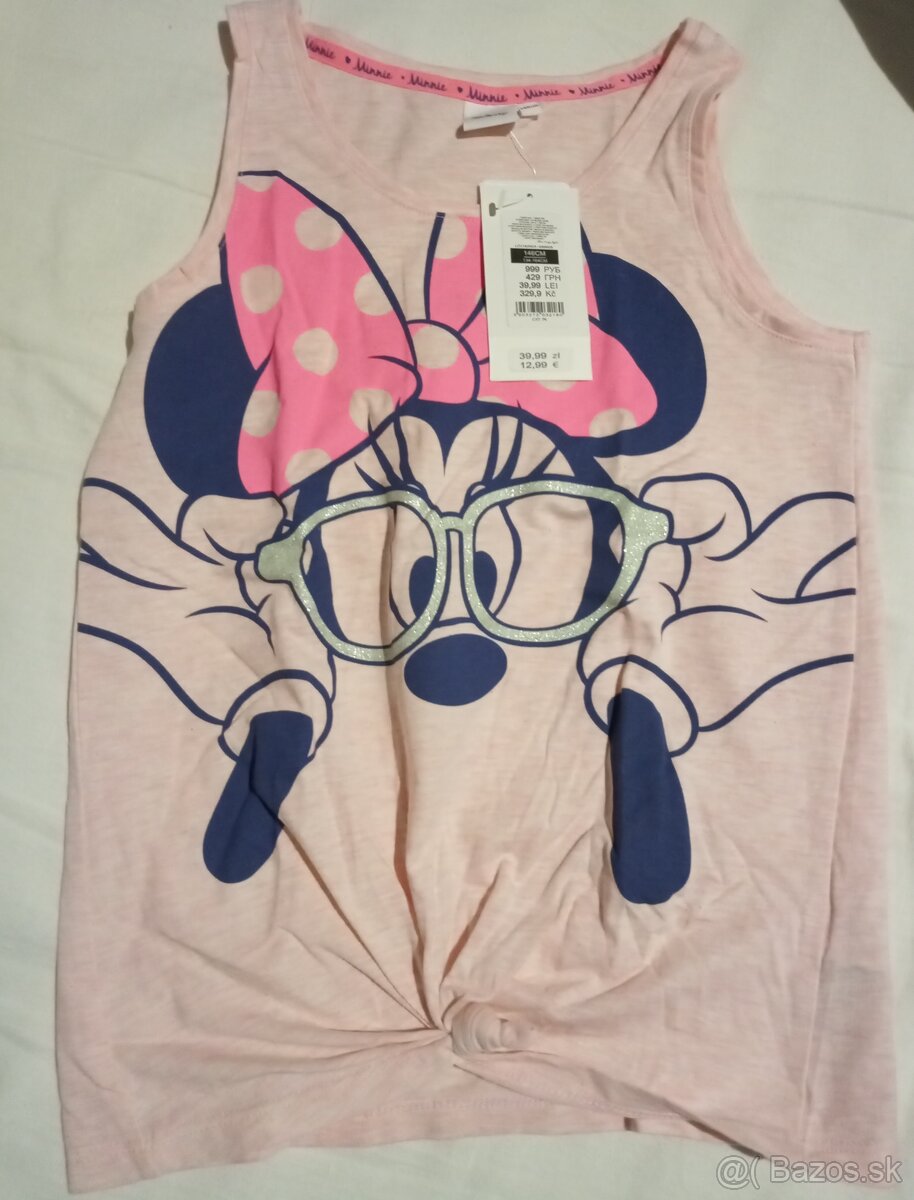 Tricko Minnie mouse, 140/146