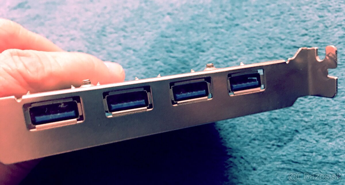 Predám prídavnú PCIe kartu so 4 USB portmi pre PC