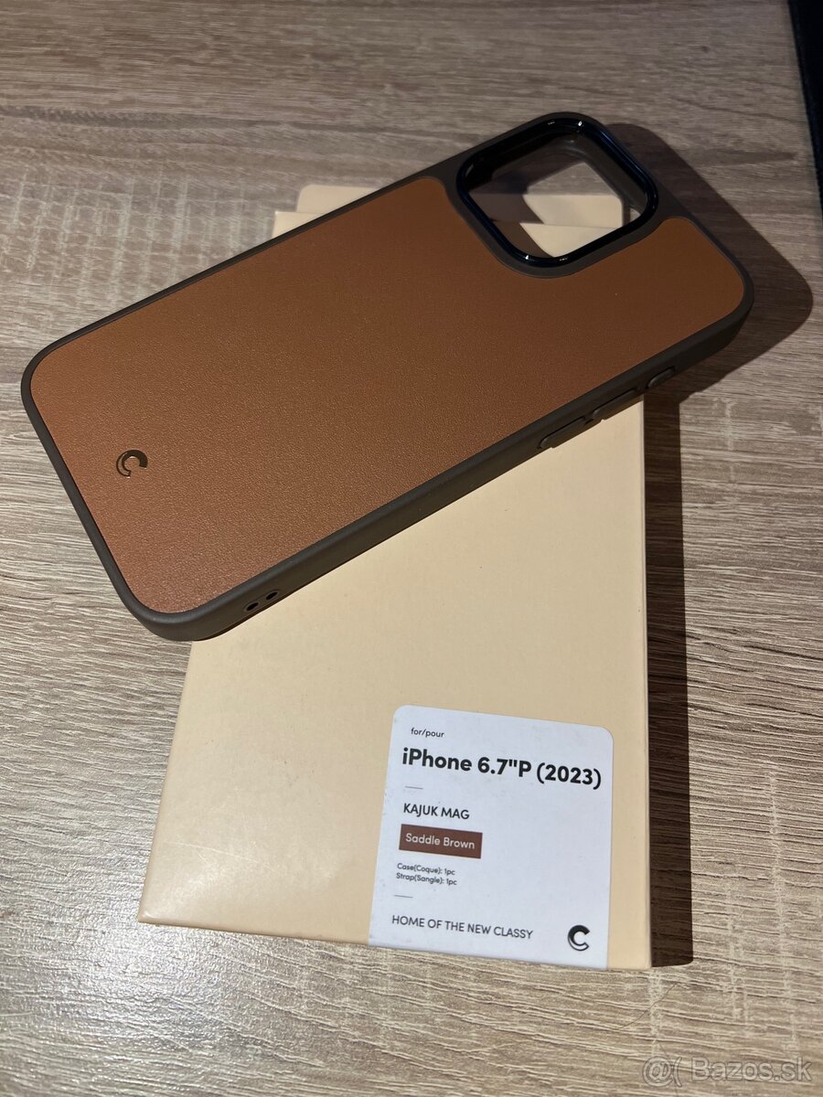 Kryt pre iPhone 15 Pro Max - spigen , kozeny