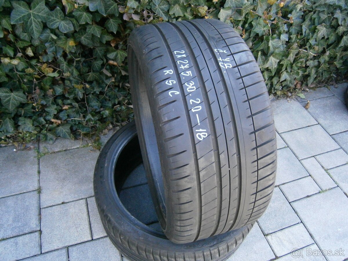 Predám 2x letné pneu Michelin RSC 275/30 R20 97YXL