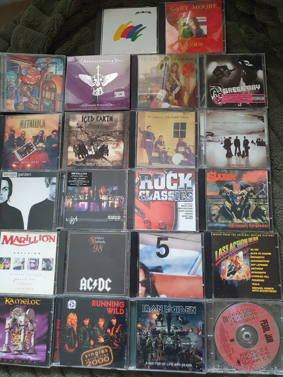 CD metal, rock, pop music