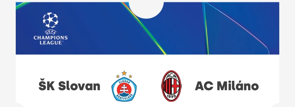 Slovan Bratislava vs AC Milan