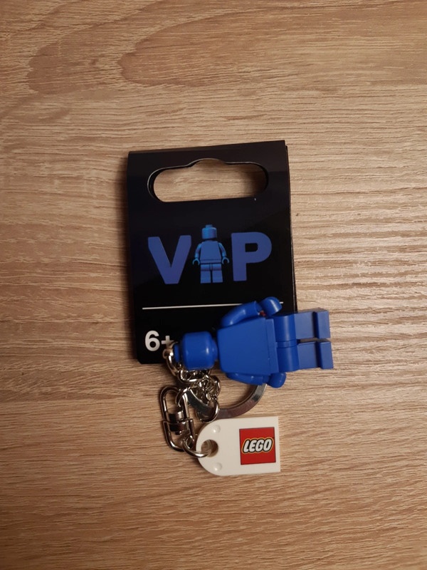 LEGO® Kľúčenka VIP 854090 Modrá Lego postavička