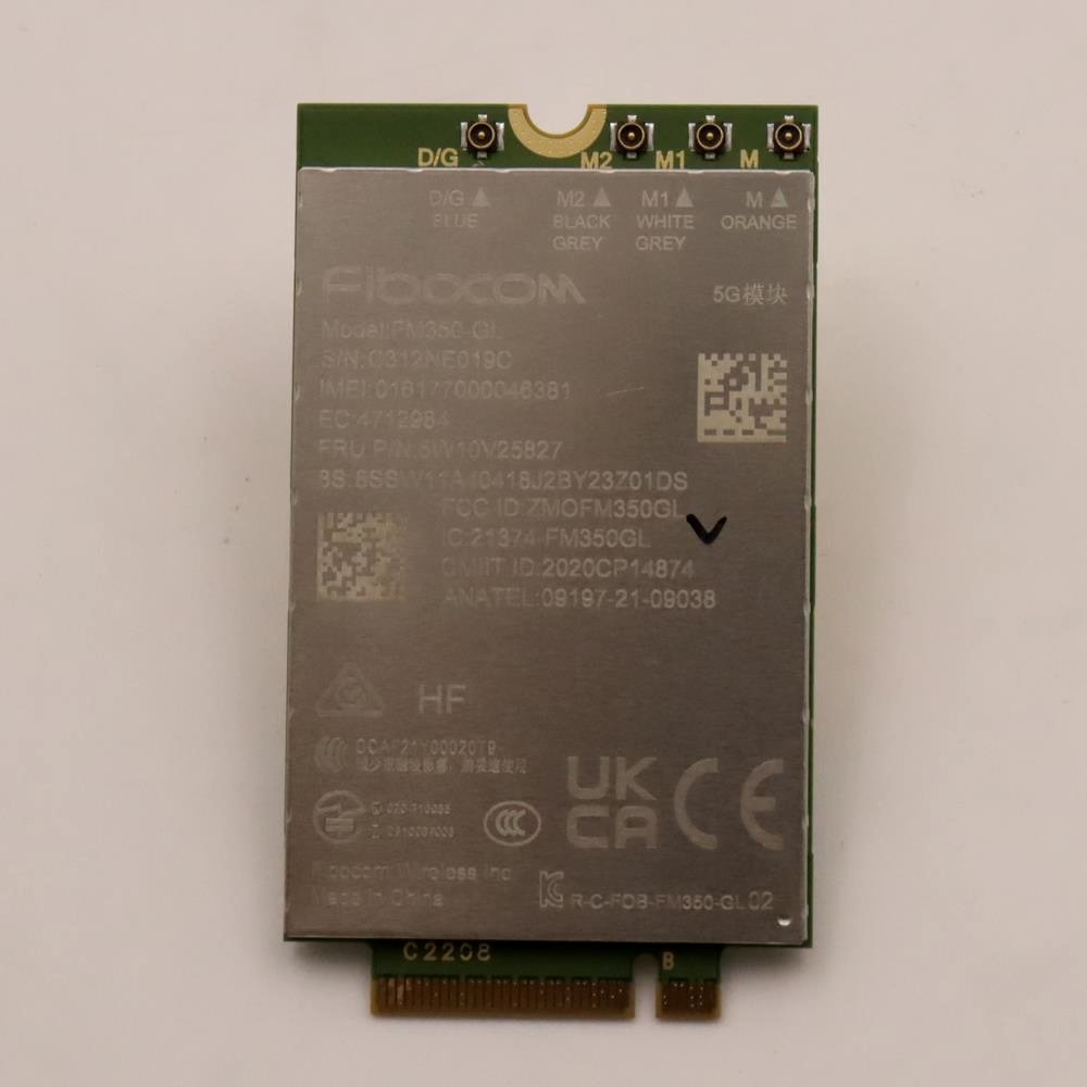 Lenovo Fibocom FM350-GL, 5G Sub-6 GHz WWAN