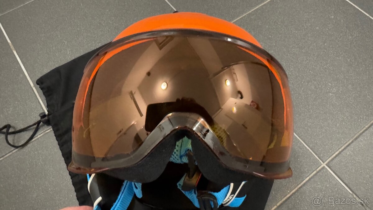 Lyziarka prilba Uvex junor visor orange