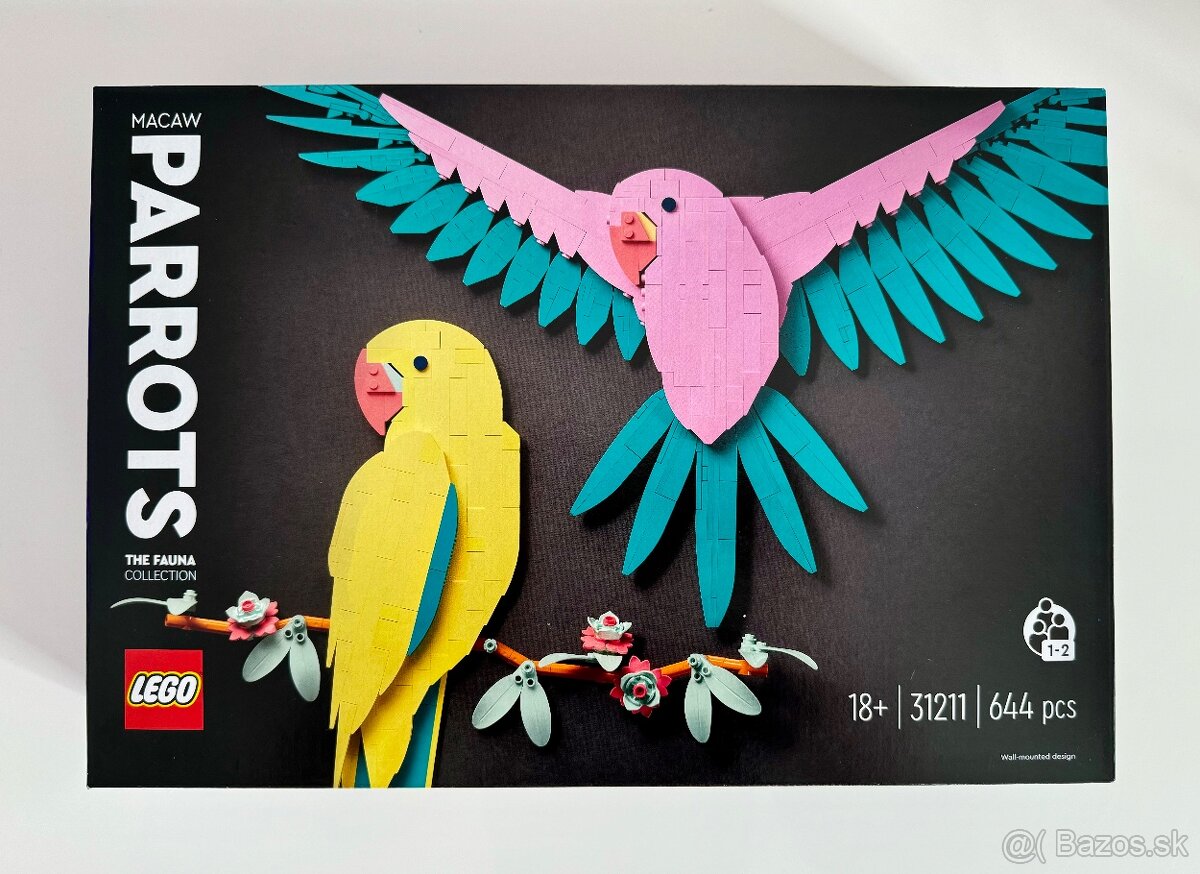 Lego 31211 Art Kolekcia zvierat – Papagáje ara