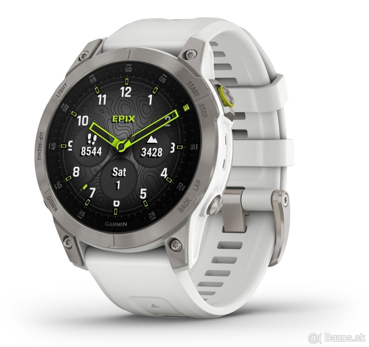 Predám Garmin Epix Gen 2 Titanium/Carrera White Band – 100%