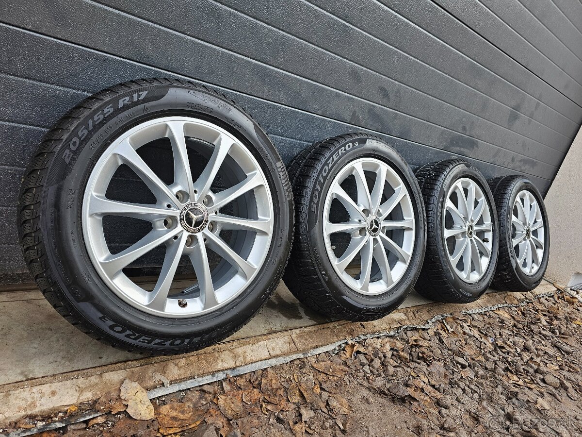 Zimná Sada Mercedes CLA, B, A+Pirelli 205/55 R17+TPMS