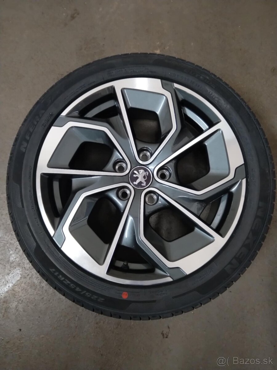 17" sada alu PEUGEOT 308 + letné pneu.