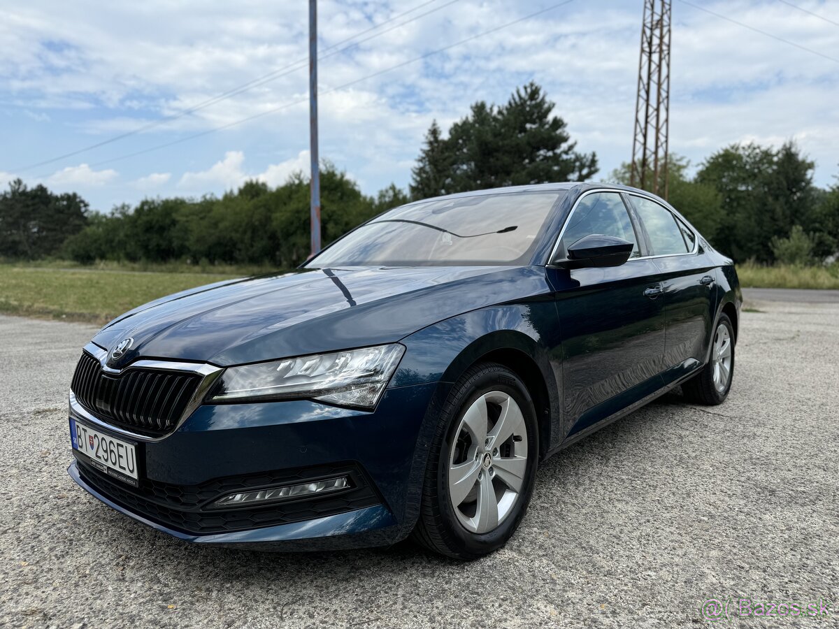 Škoda Superb 2.0 TDI 147kW, DSG, 2022, v záruke, odpocet DPH