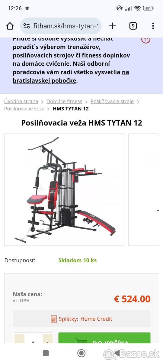 Posilňovacia veža HMS tyran 12