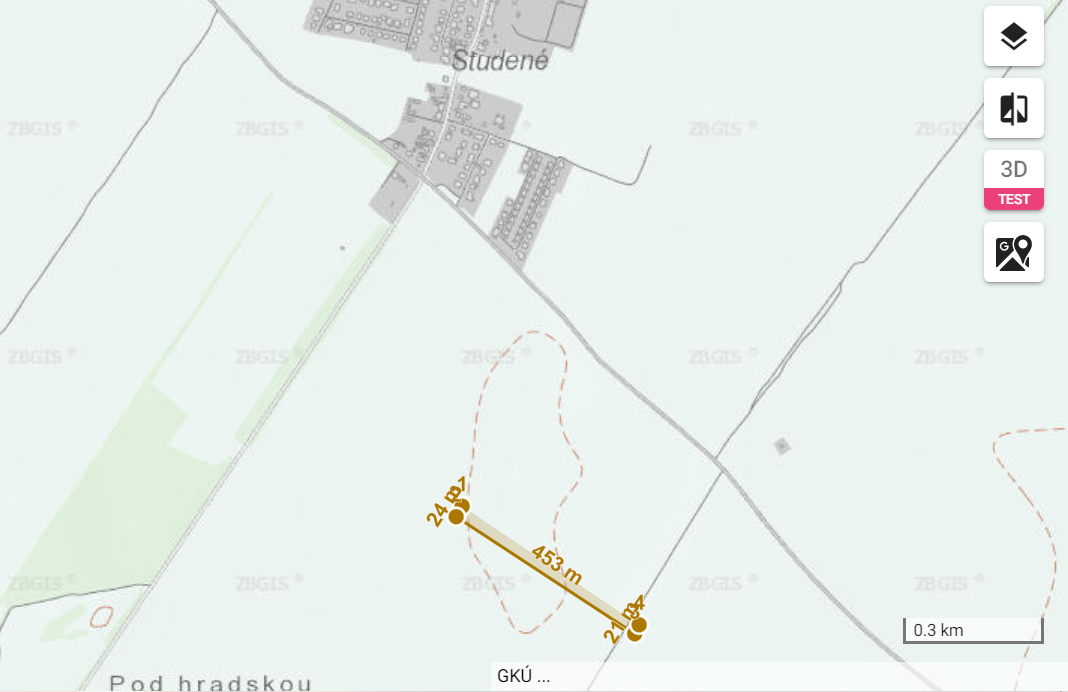 Pozemok 10.074 m2 s prístupom - Most p. BA - Studené | JKV R